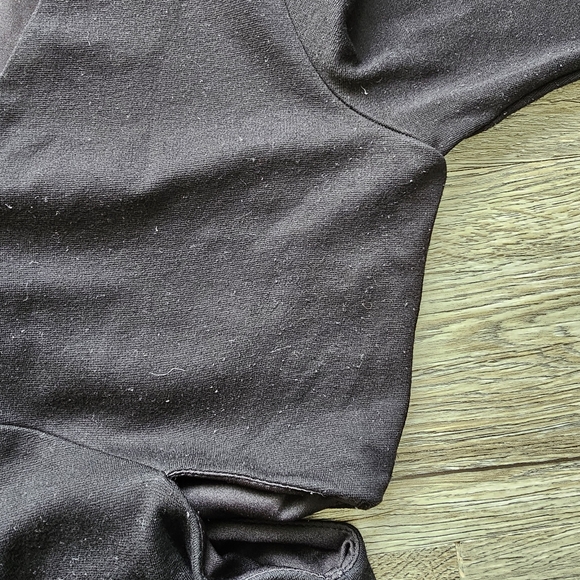 Zara Trafuluc Bodycon Cutout Long Sleeve Black Dress - Picture 8 of 8